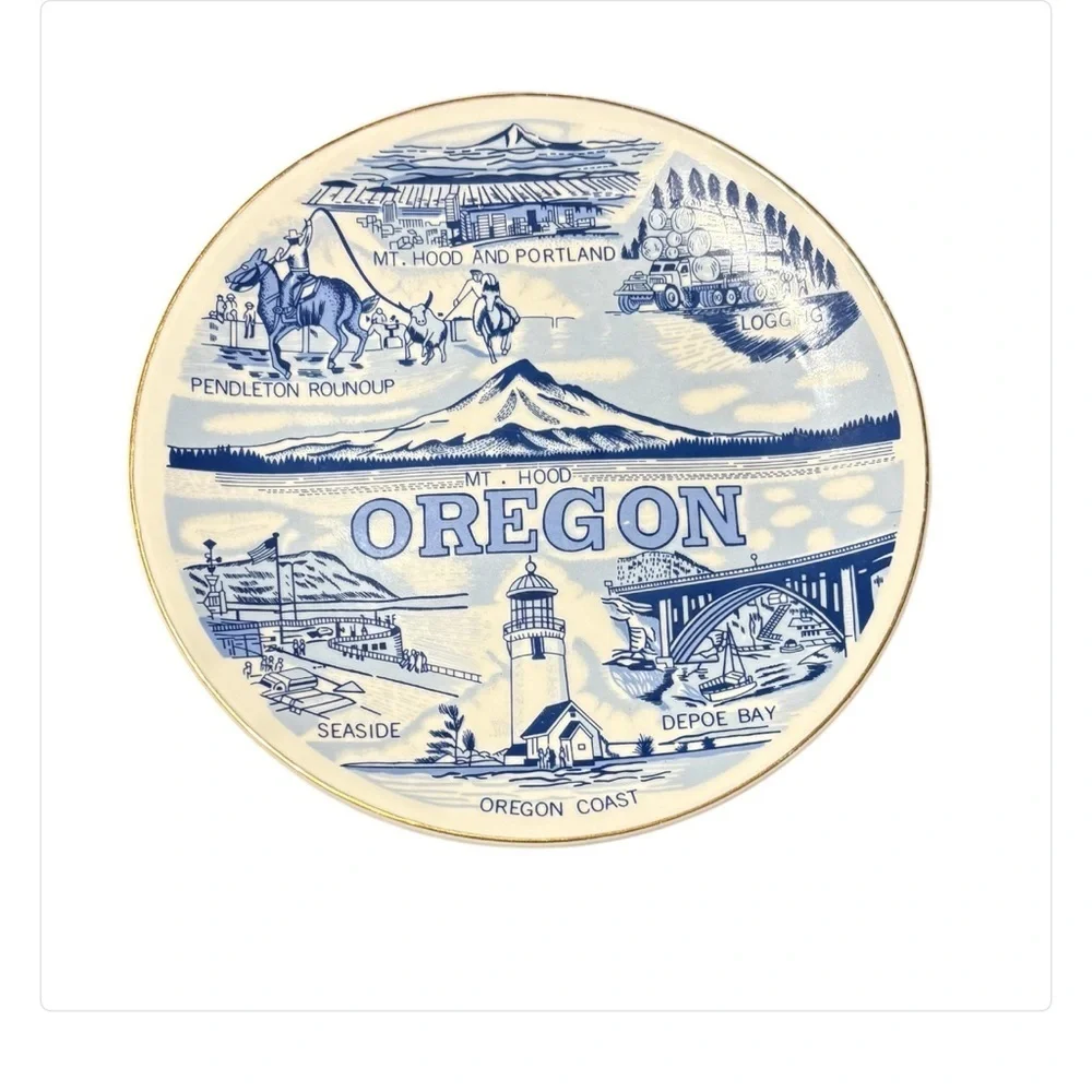 Oregon Souvenir Plate